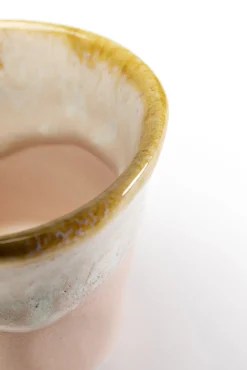 Hot KARE Design Filiżanka do espresso kamionkowa różowa 92 ml - KARE