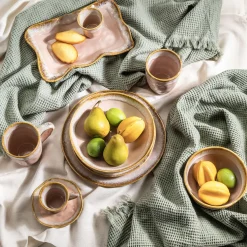 Hot KARE Design Filiżanka do espresso kamionkowa różowa 92 ml - KARE