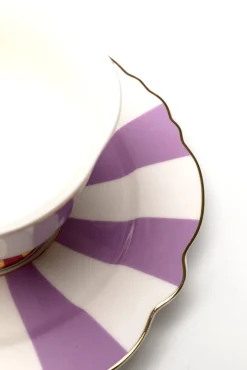 Best KARE Design Filiżanka Harlequin fioletowa (2-set) - KARE