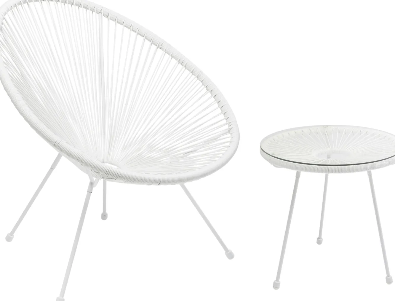 Sale KARE Design Fotel Acapulco 73x85 cm biały - KARE