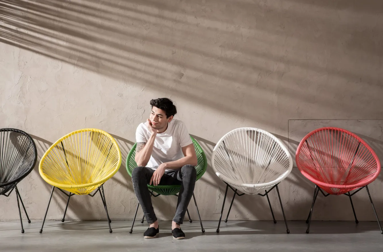 Best KARE Design Fotel Acapulco 73x85 cm wiśniowy - KARE