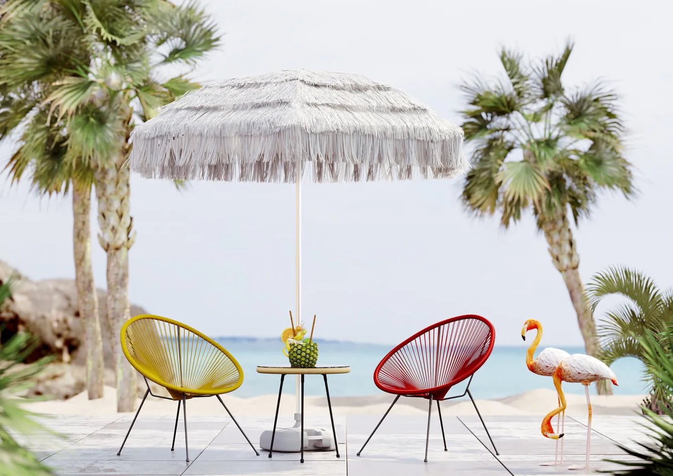 Best KARE Design Fotel Acapulco 73x85 cm wiśniowy - KARE