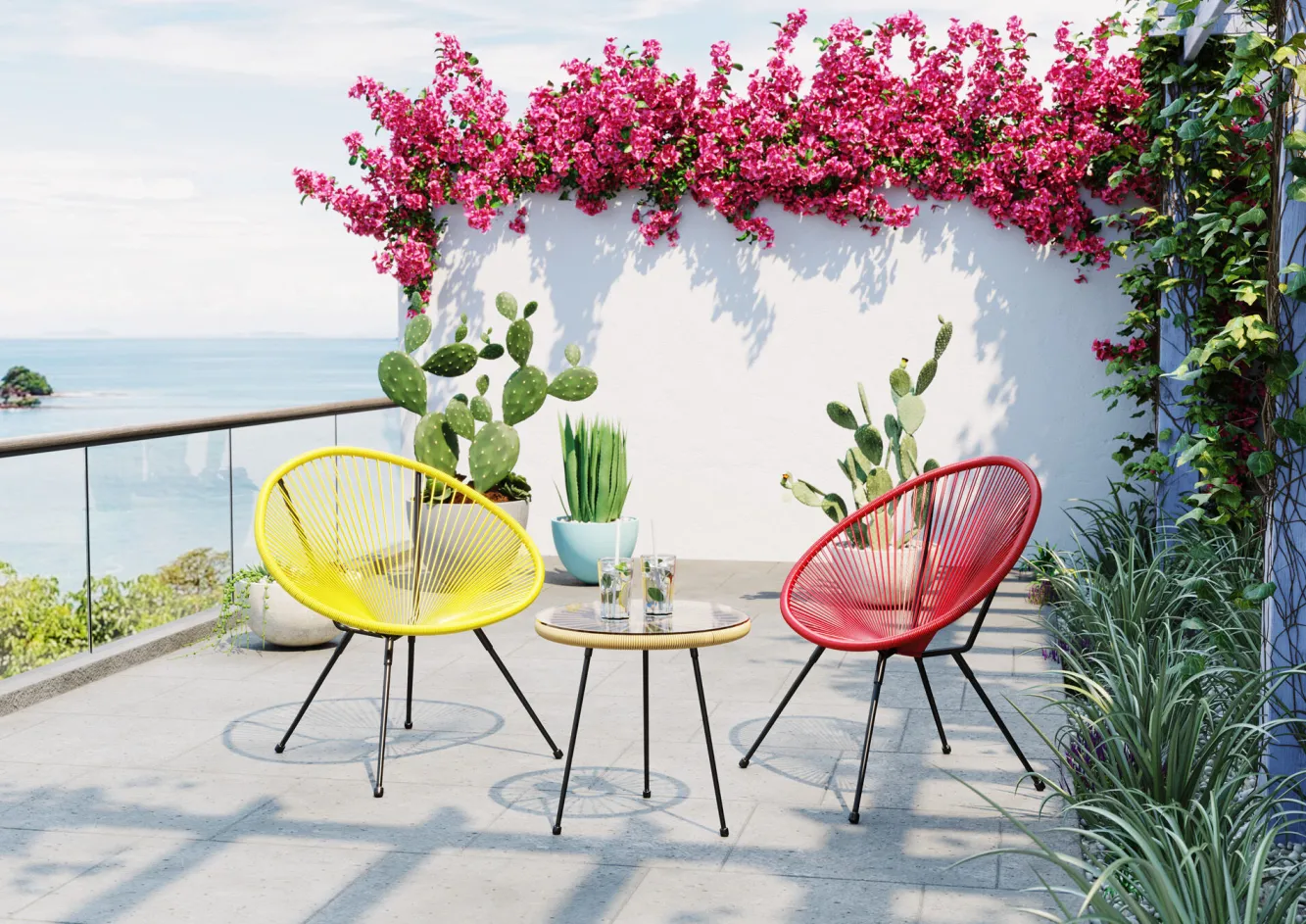 Best KARE Design Fotel Acapulco 73x85 cm wiśniowy - KARE