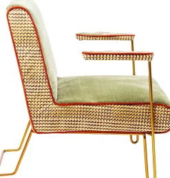 Outlet KARE Design Fotel Aunt Betty 75x85 cm jasnozielony - KARE