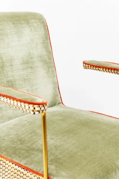 Outlet KARE Design Fotel Aunt Betty 75x85 cm jasnozielony - KARE