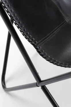 Outlet KARE Design Fotel California 70x93 cm czarny - skóra naturalna - KARE