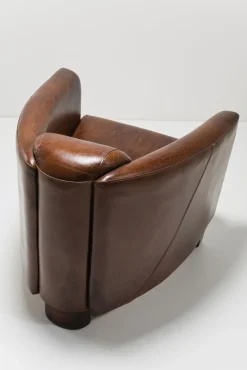 Sale KARE Design Fotel Cigar Lounge 72x70 cm brązowy skóra naturalna - KARE