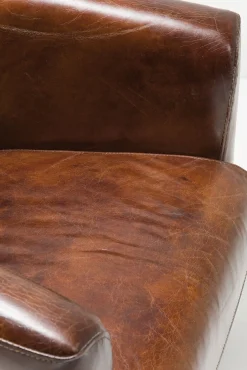 Sale KARE Design Fotel Cigar Lounge 72x70 cm brązowy skóra naturalna - KARE