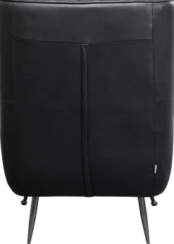 Hot KARE Design Fotel czarny do salonu skóra semianilinowa 75x104 cm - KARE