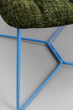 Online KARE Design Fotel do salonu zielony z niebieskimi nogami 62x84 cm - KARE