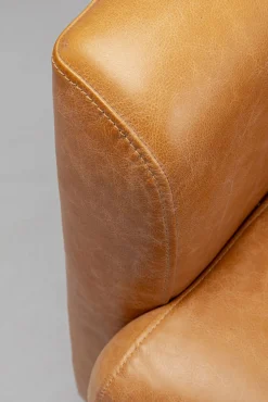 Outlet KARE Design Fotel jasnobrązowy skóra semianilinowa nogi drewniane 72x70 cm - KARE