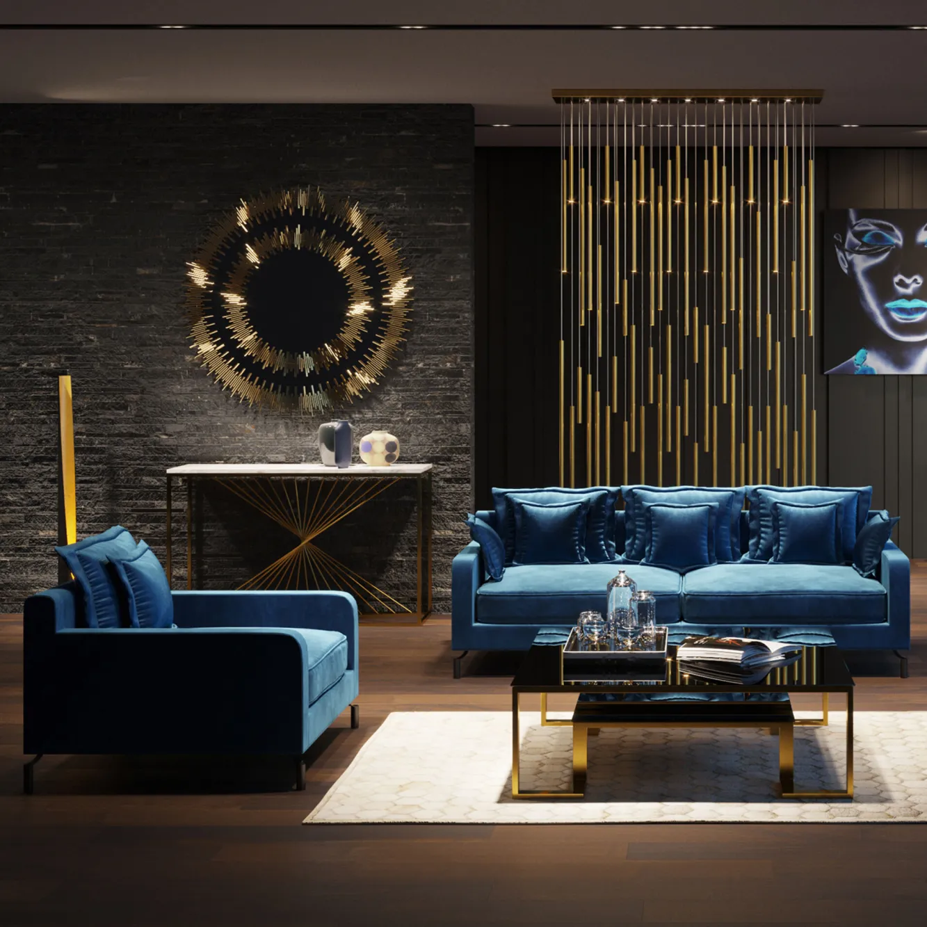 Outlet KARE Design Fotel Lullaby 102x70 cm petrol - KARE