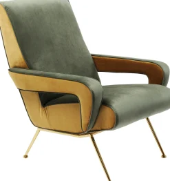 Sale KARE Design Fotel Luna High 74x93 cm zielony - KARE