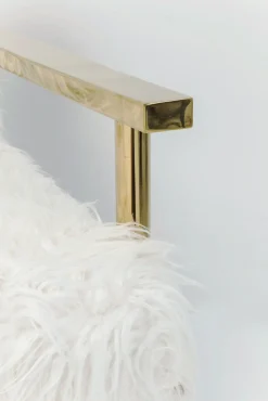 Best KARE Design Fotel Mr. Fluffy 68x87 cm biało-złoty - KARE