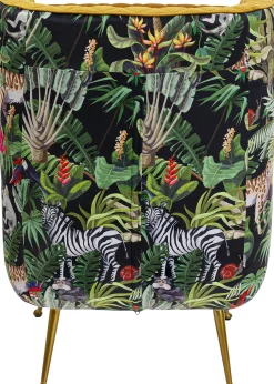 Best KARE Design Fotel Nonna Jungle 75x102 cm kolorowy - siedzisko musztardowe - KARE
