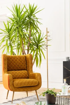 Clearance KARE Design Fotel Nonna 71x97 cm musztardowy - KARE