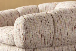 Online KARE Design Fotel obrotowy beżowy nogi złote stalowe 95x68 cm - KARE