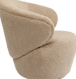 Sale KARE Design Fotel obrotowy Carella 82x75 cm beżowy - KARE