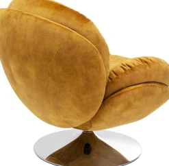 Clearance KARE Design Fotel obrotowy Cosy 81x84 cm bursztynowy - KARE