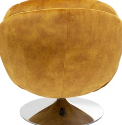 Clearance KARE Design Fotel obrotowy Cosy 81x84 cm bursztynowy - KARE