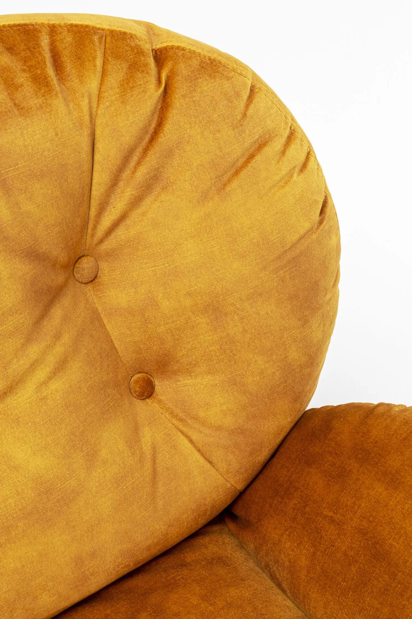 Clearance KARE Design Fotel obrotowy Cosy 81x84 cm bursztynowy - KARE