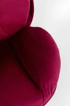 Outlet KARE Design Fotel obrotowy Cosy 81x84 cm jagodowy - KARE