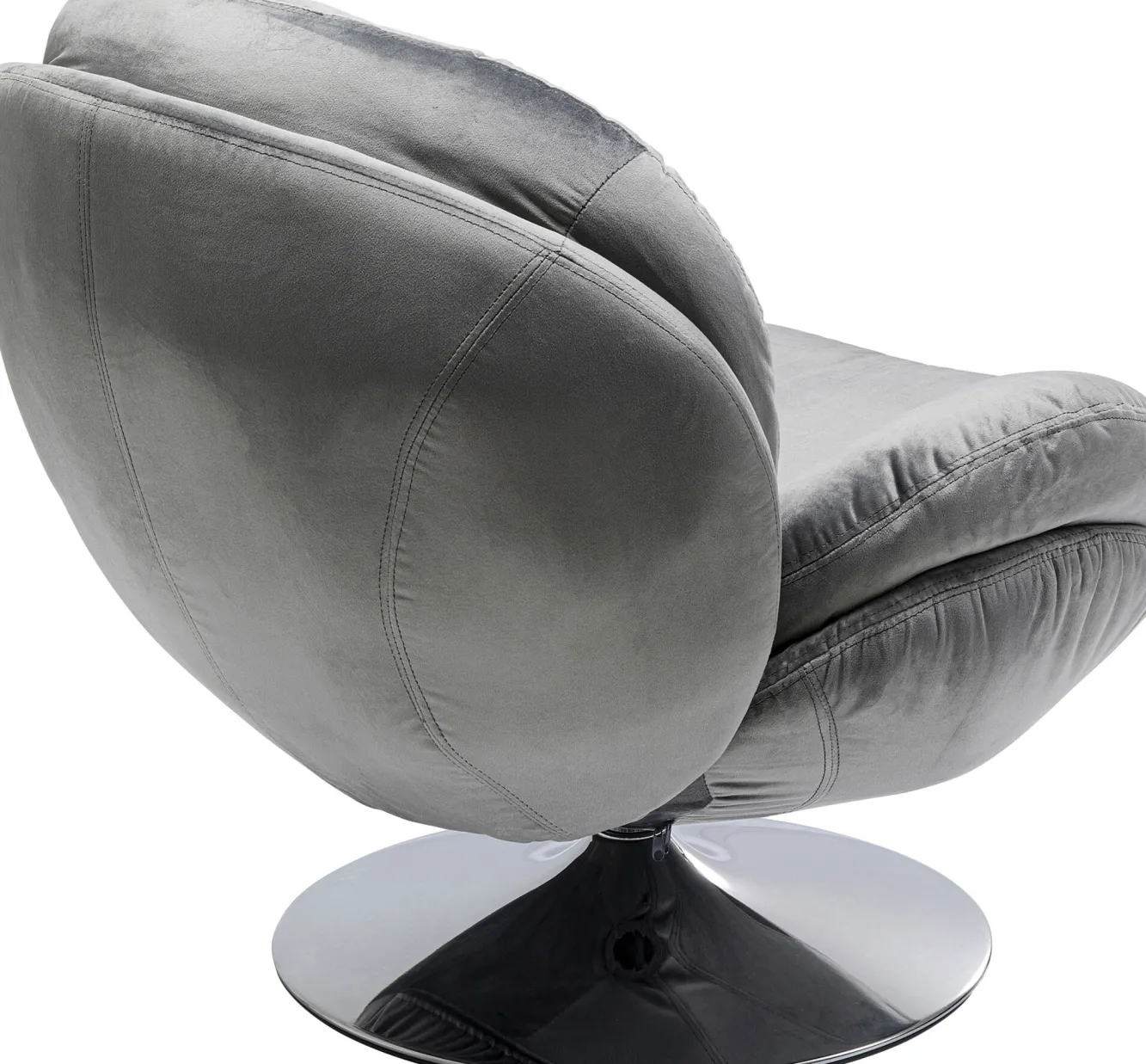 Fashion KARE Design Fotel obrotowy Cosy 81x84 cm szary - KARE