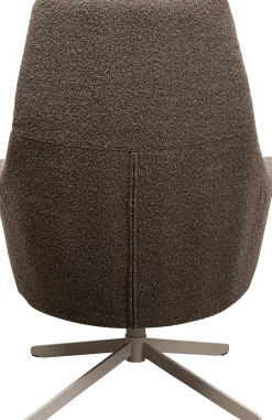 Discount KARE Design Fotel obrotowy do salonu szary podstawa stalowa 76x100 cm - KARE
