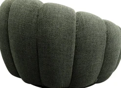 Best KARE Design Fotel obrotowy do salonu tkanina melanżowa zielona 94x66 cm - KARE