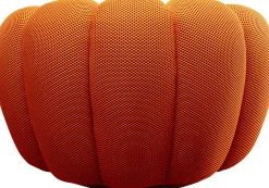 Clearance KARE Design Fotel obrotowy do salonu nowoczesny pomarańczowy 94x66 cm - KARE