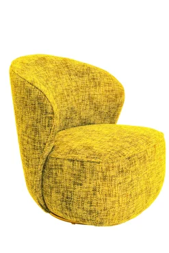 Hot KARE Design Fotel obrotowy Ellie żółty - KARE