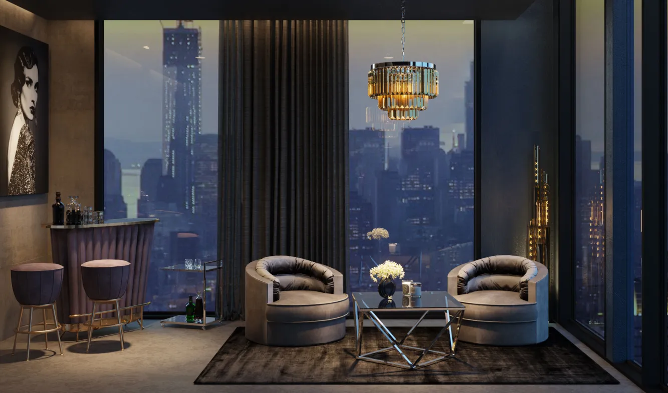 Fashion KARE Design Fotel obrotowy Music Hall 90x71 cm szary - KARE