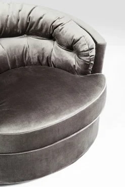 Fashion KARE Design Fotel obrotowy Music Hall 90x71 cm szary - KARE