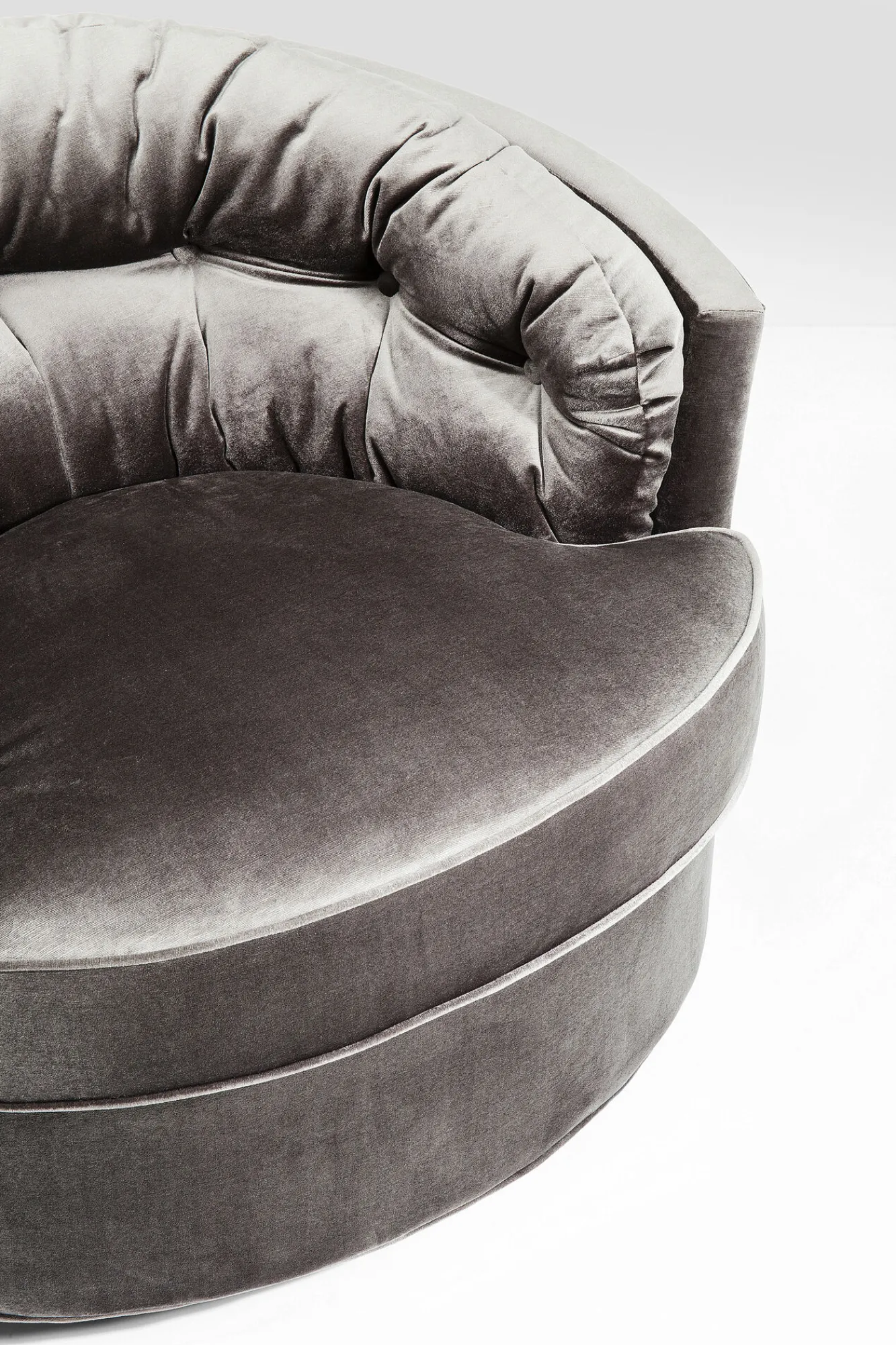 Fashion KARE Design Fotel obrotowy Music Hall 90x71 cm szary - KARE