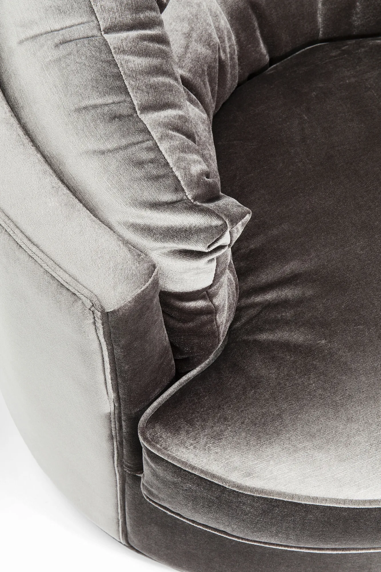 Fashion KARE Design Fotel obrotowy Music Hall 90x71 cm szary - KARE