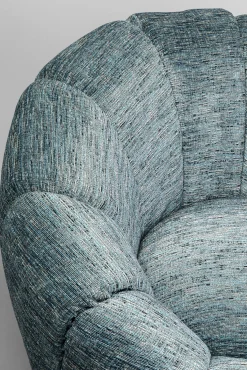 Discount KARE Design Fotel obrotowy nowoczesny niebieski do salonu 86x72 cm - KARE