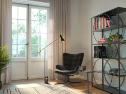 Best KARE Design Fotel obrotowy Oscar Velvet 82x95 cm czarny - KARE