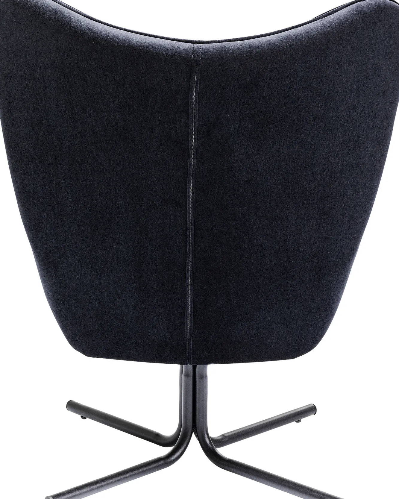 Best KARE Design Fotel obrotowy Oscar Velvet 82x95 cm czarny - KARE