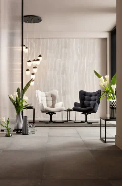 Outlet KARE Design Fotel obrotowy Oscar 82x95 cm kremowy - KARE