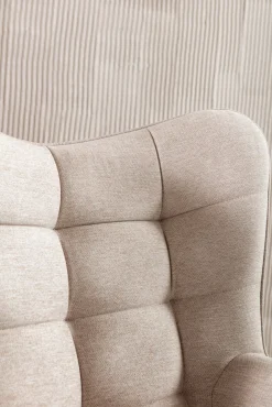 Outlet KARE Design Fotel obrotowy Oscar 82x95 cm kremowy - KARE