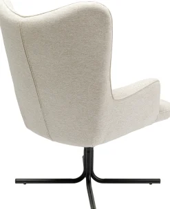 Outlet KARE Design Fotel obrotowy Oscar 82x95 cm kremowy - KARE