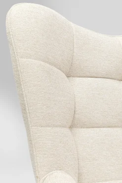 Outlet KARE Design Fotel obrotowy Oscar 82x95 cm kremowy - KARE