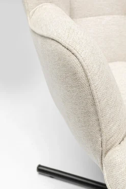 Outlet KARE Design Fotel obrotowy Oscar 82x95 cm kremowy - KARE