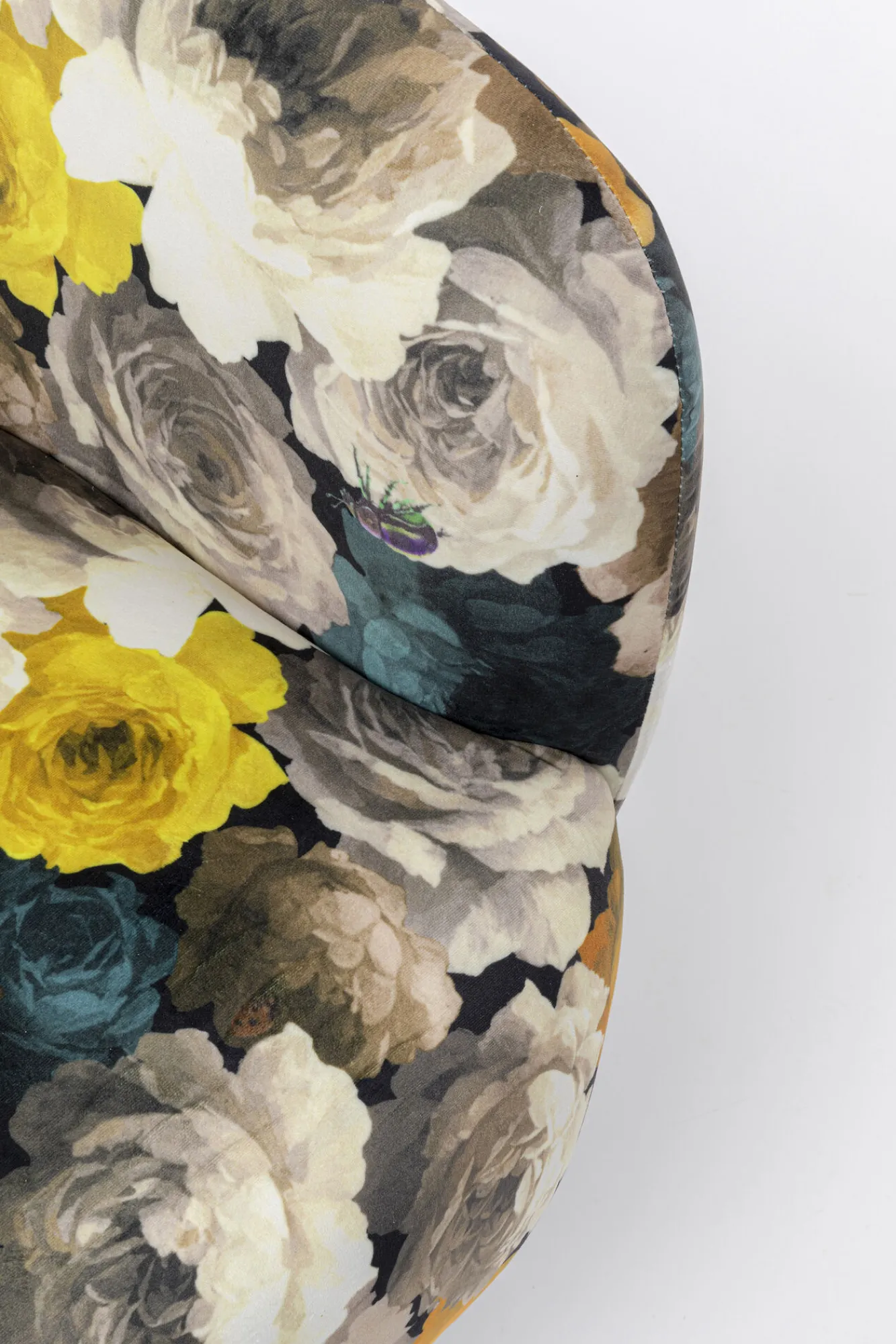 Online KARE Design Fotel obrotowy Peony Yellow 81x70 cm - KARE