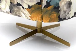 Online KARE Design Fotel obrotowy Peony Yellow 81x70 cm - KARE