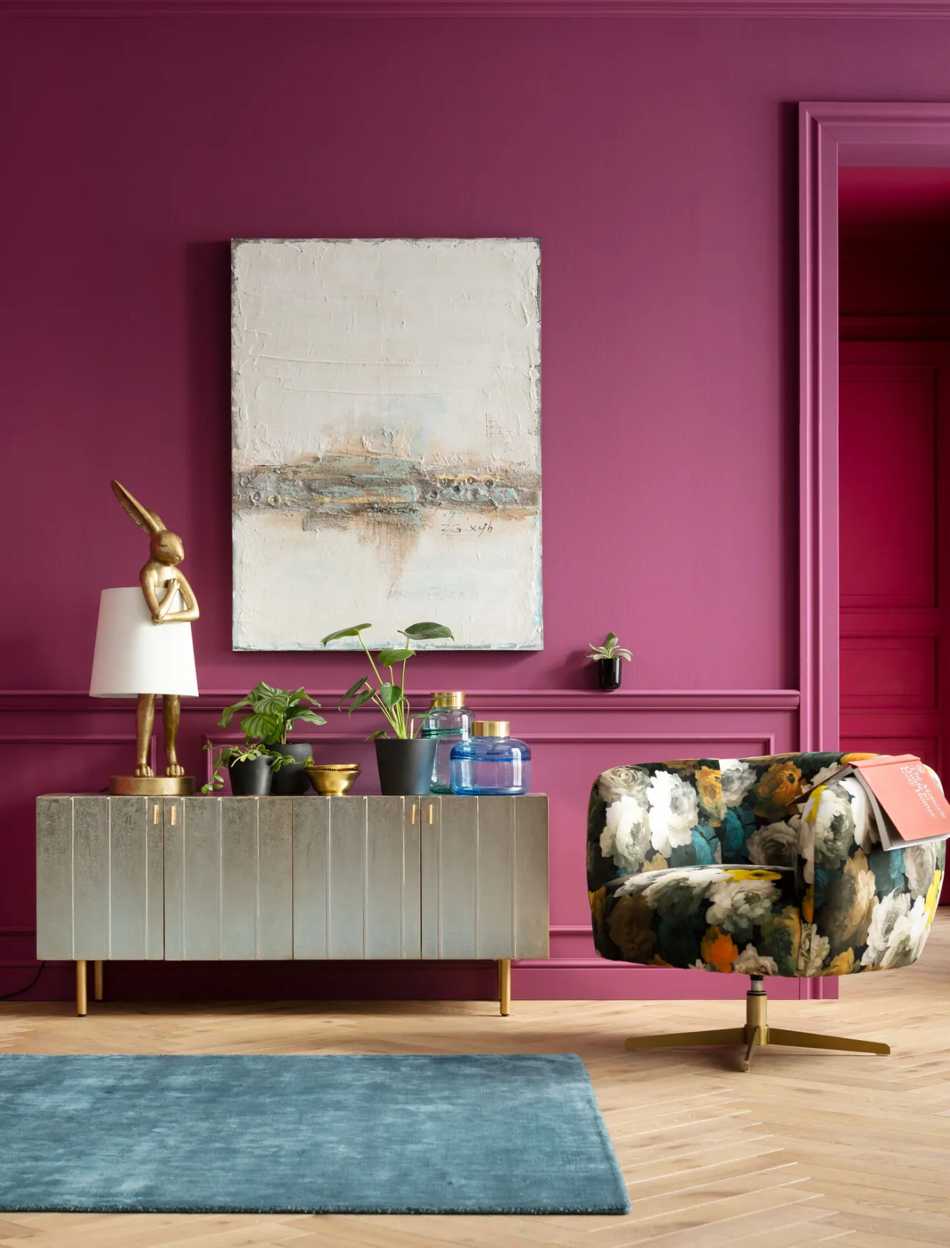 Online KARE Design Fotel obrotowy Peony Yellow 81x70 cm - KARE