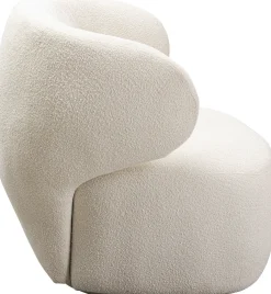 Hot KARE Design Fotel obrotowy uszak w kolorze kremowym 80x77 cm - KARE