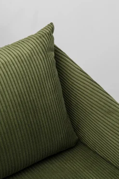 Clearance KARE Design Fotel obrotowy zielony z czarnymi stalowymi nogami 84x71 cm - KARE