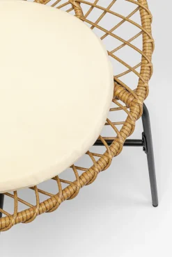 Clearance KARE Design Fotel ogrodowy Bali 75x83 cm naturalny - nogi czarne - KARE