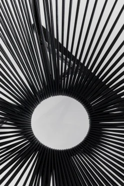 Best KARE Design Fotel ogrodowy bujany czarny nogi stalowe 73x85 cm - KARE